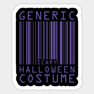 Halloween Barcode Costume (Purple)[HT] Sticker